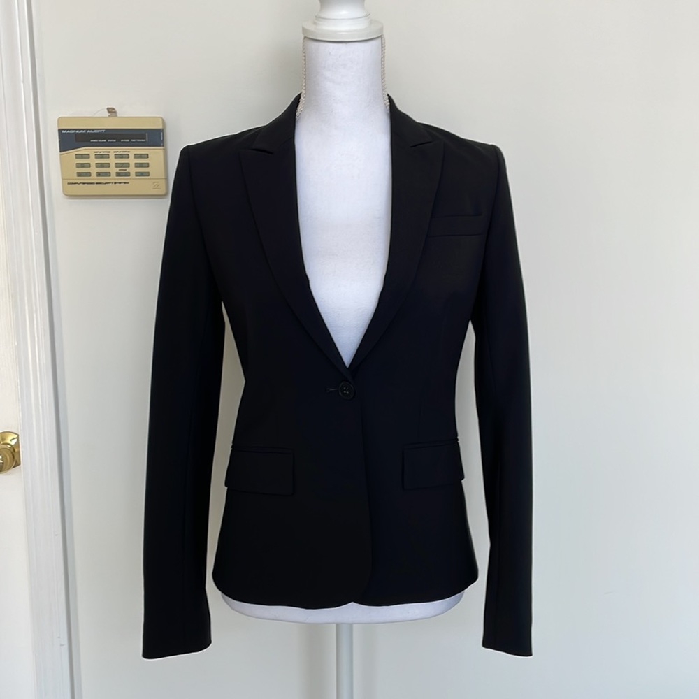 Theory black blazer size 2